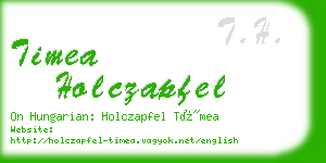 timea holczapfel business card